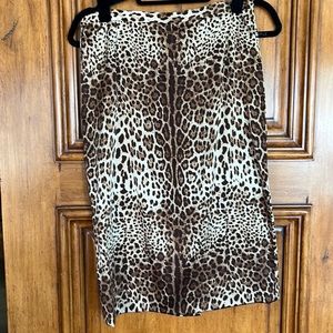 Silk leopard pencil skirt by Dolce & Gabbana
